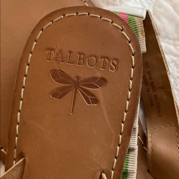 Talbots Ribbon Sandals 🎀💚💗 - Picture 4 of 5